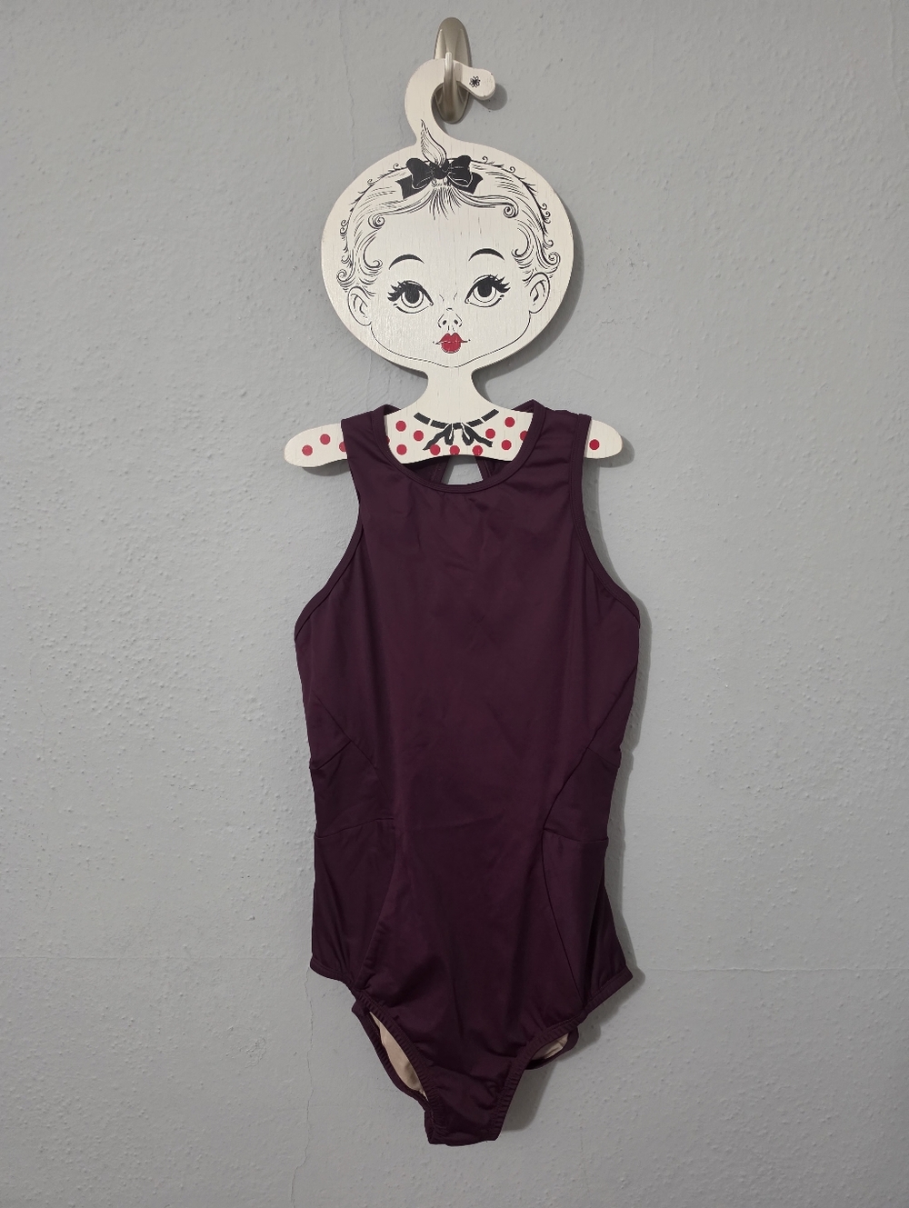 Zarely Dancewear Ana Burgundy Leotard Size Med